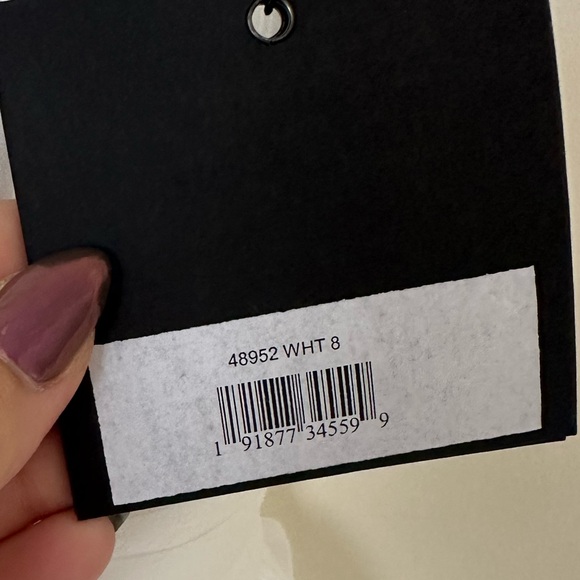 NWT MAC DUGGAL RUFFLE SHOULDER EMPIRE WAIST DEEP V-NECK DRESS - Picture 8 of 8